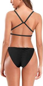 img 3 attached to 👙 SHEKINI Womens Crisscross Strappy Brazilian Swimsuits & Cover Ups: Trendy Women's Clothing for Beach Glamour