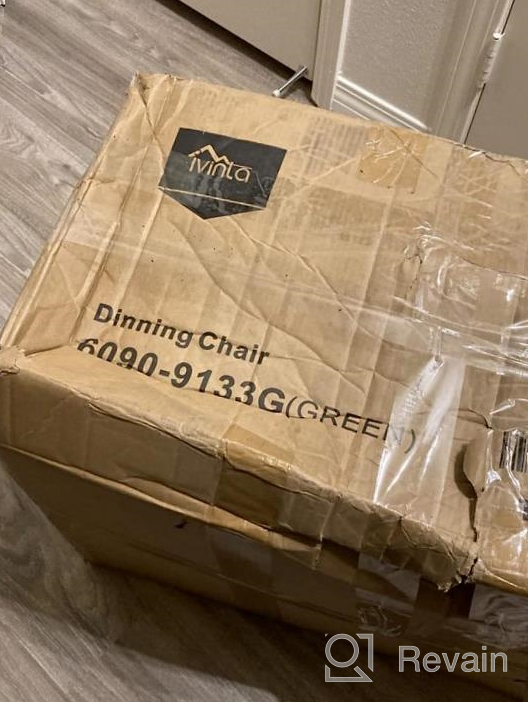 img 1 attached to Set Of 2 Mid-Century Modern Dining Chairs With Faux Leather Upholstery And Solid Wood Legs - Stylish Dark Brown Arm Chairs For Kitchen, Living Room, And Dining Room Décor review by Ryan Hill