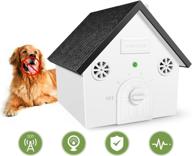 🦜 petwudi anti barking device: ultrasonic bark control for dogs - outdoor birdhouse design logo