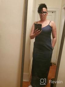 img 6 attached to Платье макси в полоску для женщин больших размеров: SeNight Сексуальный сарафан без рукавов с карманом