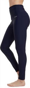 img 3 attached to Stay Safe In The Sun With Ubestyle Women'S UPF 50+ High Waisted Leggings For Swimming