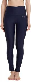 img 4 attached to Stay Safe In The Sun With Ubestyle Women'S UPF 50+ High Waisted Leggings For Swimming