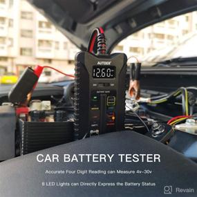 img 2 attached to Efficient Battery Tester & Alternator Analyzer for Cars - AUTDER 12V/24V Digital Car Battery Tester with LCD Display & LED Indication