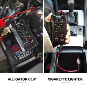 img 3 attached to Efficient Battery Tester & Alternator Analyzer for Cars - AUTDER 12V/24V Digital Car Battery Tester with LCD Display & LED Indication