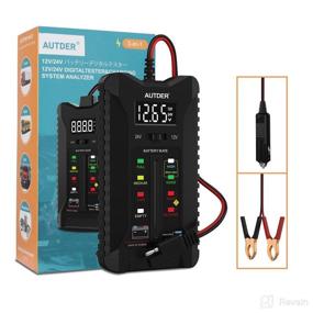 img 4 attached to Efficient Battery Tester & Alternator Analyzer for Cars - AUTDER 12V/24V Digital Car Battery Tester with LCD Display & LED Indication