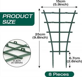 img 2 attached to 8-Piece KETIEE Trellis Set For Climbing Plants: Stackable DIY Mini Plant Pots, Garden Support Stand Frame