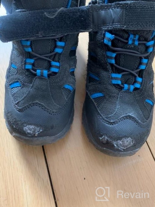 img 1 attached to Explore with Confidence: Mountain Warehouse Drift Junior Kids Waterproof Hiking Boots review by Carlos King