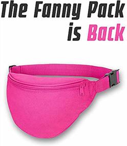 img 1 attached to Unisex 2-Zipper Fanny Pack With Quick Release Buckle - BuyAgain For Travel & Sport!