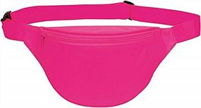 img 4 attached to Unisex 2-Zipper Fanny Pack With Quick Release Buckle - BuyAgain For Travel & Sport!