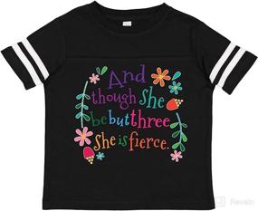 img 3 attached to Inktastic Birthday Fierce Toddler T Shirt Apparel & Accessories Baby Girls best on Clothing
