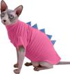 dinosaur hairless clothes breathable t shirts cats logo