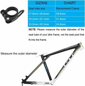 img 3 attached to ODIER Bike Bicycle Quick Release SeatPost Clamp 34.9Mm 31.8Mm MTB Bike Road Bike Casual Bike Seatpost Clamp