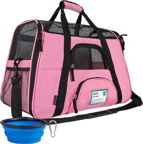 img 4 attached to 🐾 PetAmi Premium Airline Approved Soft-Sided Pet Travel Carrier: Ventilated Comfort Design with Safety Features for Small to Medium Sized Cats, Dogs, and Pets