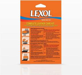 img 3 attached to 🧽 2-Step Lexol Leather Care Sponge Kit for Car Leather, Furniture, Shoes, Bags, and Accessories - Includes Leather Conditioner and Cleaner