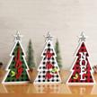 add a rustic touch to your christmas decor with oyaton's 3 pack wood christmas tree signs - joy, noel, and ho ho ho logo