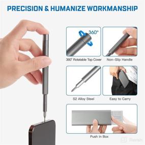 img 2 attached to 🔧 24-in-1 Magnetic Precision Screwdriver Set by SOONAN - Ideal Repair Tool Kit for iPhone, Smartphone, iPad, PC, Cameras, Electronic Toys, Laptop, Eyeglasses, Watches