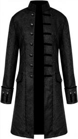img 4 attached to Vintage Victorian Men'S Steampunk Tailcoat – Perfect For Medieval And Colonial Costumes