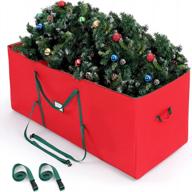 heavy duty 600d oxford christmas tree storage bag - extra large for 7.5ft trees & decorations (small) logo
