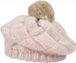 stay stylish & warm with zlyc women's winter wool slouchy beret hat logo