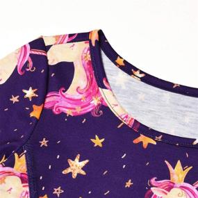 img 1 attached to Unicorn Dresses Sleeve Cotton Winter Girls' Clothing ~ Dresses