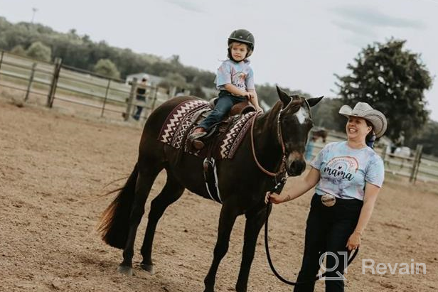 img 1 attached to 🌈 Rainbow Mothers Matching Outfits | Mini White Girls' Tops, Tees, and Blouses review by Matthew Blustein