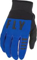 fly racing 2022 youth f-16 gloves (синий/черный логотип