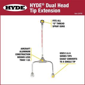img 1 attached to Upgrade Your Spray Game With HYDE 28760 Dual Head Spray Tip Extension In Silver