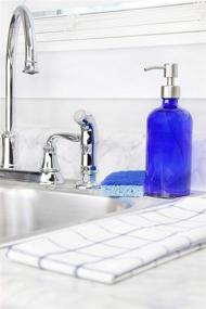 img 3 attached to Cornucopia 16-Ounce Cobalt Blue Glass Bottles w/Stainless Steel Pumps (2-Pack): Ideal Soap Dispensers for Essential Oils, Lotions, Liquid Soap, and More