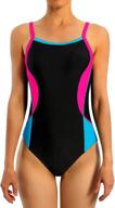 flattering and functional: beautyin women's tummy control one piece swimsuit for sports and lap swimming logo