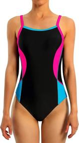 img 4 attached to Лестно и функционально: цельный купальник Beautyin Women'S Tummy Control для занятий спортом и плавания на коленях