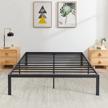 experience unmatched durability and support with vecelo's 14" full metal platform bed frame logo