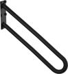 28 inch oil rubbed black u shaped handrail - 1.25" tube for 1-5 steps | zuext safety grab bar for stairs, garage entry & exterior stairways logo