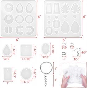 img 2 attached to Complete Resin Jewelry Making Kit With 187 Pieces - Includes Earring & Pendant Molds, Hooks, Rings And Keychains - Perfect For DIY Resin Jewelry Projects