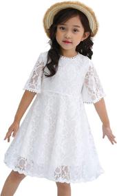 img 4 attached to Youwon Baptism Wedding Pageant Communion Girls' Clothing : Dresses