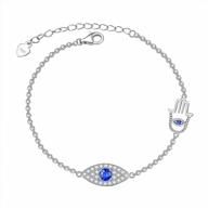 adjustable women's bracelet with sunflower, heart, evil eye, hamsa hand, dog paw, and cat charms, crafted from s925 sterling silver logo