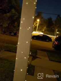 img 5 attached to Солнечные волшебные огни: 39-футовые мерцающие медные провода, наружные гирлянды со 120 светодиодами IP65, водонепроницаемые для сада, патио, Рождества и домашнего декора - теплый белый