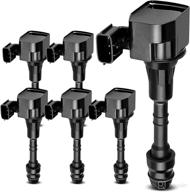 🔥 high-performance engine ignition coil packs suitable for nissan altima, frontier, maxima, murano, pathfinder, quest, xterra, infiniti i35, qx4, suzuki equator 3.5l 4.0l - complete 6-piece set логотип