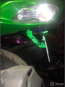 img 3 attached to Universal Motorcycle License Plate Holder Fender Eliminator With Aluminium LED Tail Light For GSXR 600 750 1000 S1000RR S1000R S1000XR F650GS F700GS F800GS- Green