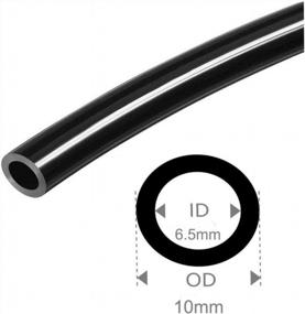img 3 attached to 10M Acuteye Pneumatic Air Tubing: 10Mm OD X 6.5Mm ID PU Polyurethane Hose Pipe For Air Compressor Fitting Or Fluid Transfer - Black Color