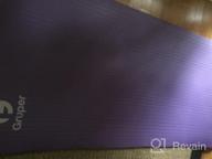 img 1 attached to Premium Non-Slip Yoga Mat With Carrying Strap And Bag - 72"L X 32"W, Ideal For Exercise And Fitness At Home - Gruper Thick Workout Mat review by Todd Foster