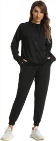 img 2 attached to BMJL Women'S Tracksuit Set With High Neck Hoodie And Jogger Pants - Long Sleeve Sweatsuits For Workout, Lounge, And Casual Wear.