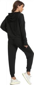img 1 attached to BMJL Women'S Tracksuit Set With High Neck Hoodie And Jogger Pants - Long Sleeve Sweatsuits For Workout, Lounge, And Casual Wear.