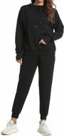 bmjl women's tracksuit set with high neck hoodie and jogger pants - long sleeve sweatsuits for workout, lounge, and casual wear. logo