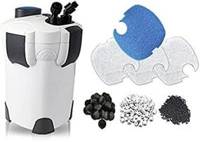 img 3 attached to Sunsun Hw304B Canister Filter Kit with 525GPH Flow 🐠 Rate and 9-watt UV Sterilizer: Efficient Aquarium Water Purification Solution