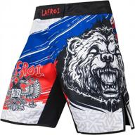 lafroi mens mma cross training boxing shorts trunks with drawstring and pocket for fight wear - qjk01 logo