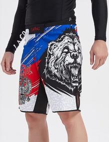 img 2 attached to LAFROI Mens MMA Cross Training Boxing Shorts Trunks With Drawstring And Pocket For Fight Wear - QJK01