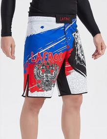 img 1 attached to LAFROI Mens MMA Cross Training Boxing Shorts Trunks With Drawstring And Pocket For Fight Wear - QJK01