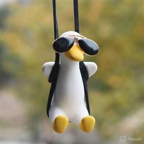 img 3 attached to Enhance Your Ride with (3 Pack) Swinging Duck Car Hanging Ornament