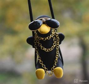 img 2 attached to Enhance Your Ride with (3 Pack) Swinging Duck Car Hanging Ornament