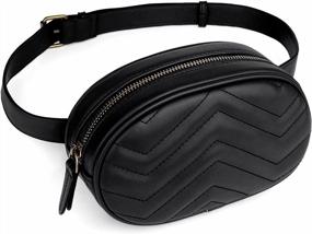 img 1 attached to Stylish And Practical: UTO Quilted Belt Bag For Women - Perfect Fanny Pack For Travel, Outdoors, Shopping And More